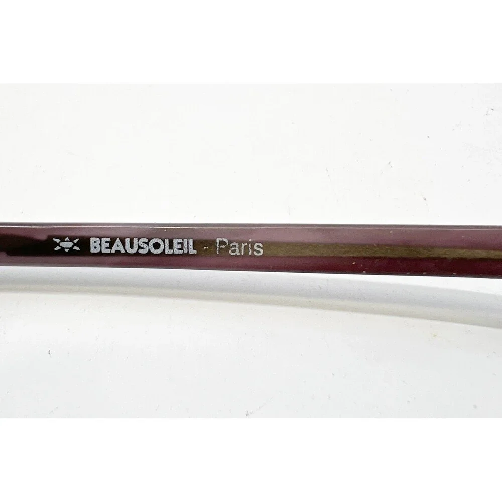 Beausoleil Eyeglasses Frames Womens Purple Rectangle Hand Made In France 50-15